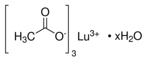 Lutetium (III) acetate hydrate - CAS:18779-08-3 - Lutetium triacetate hydrate, Lutetium acetate monohydrate, Acetic acid,lutetium(3+) salt, monohydrate